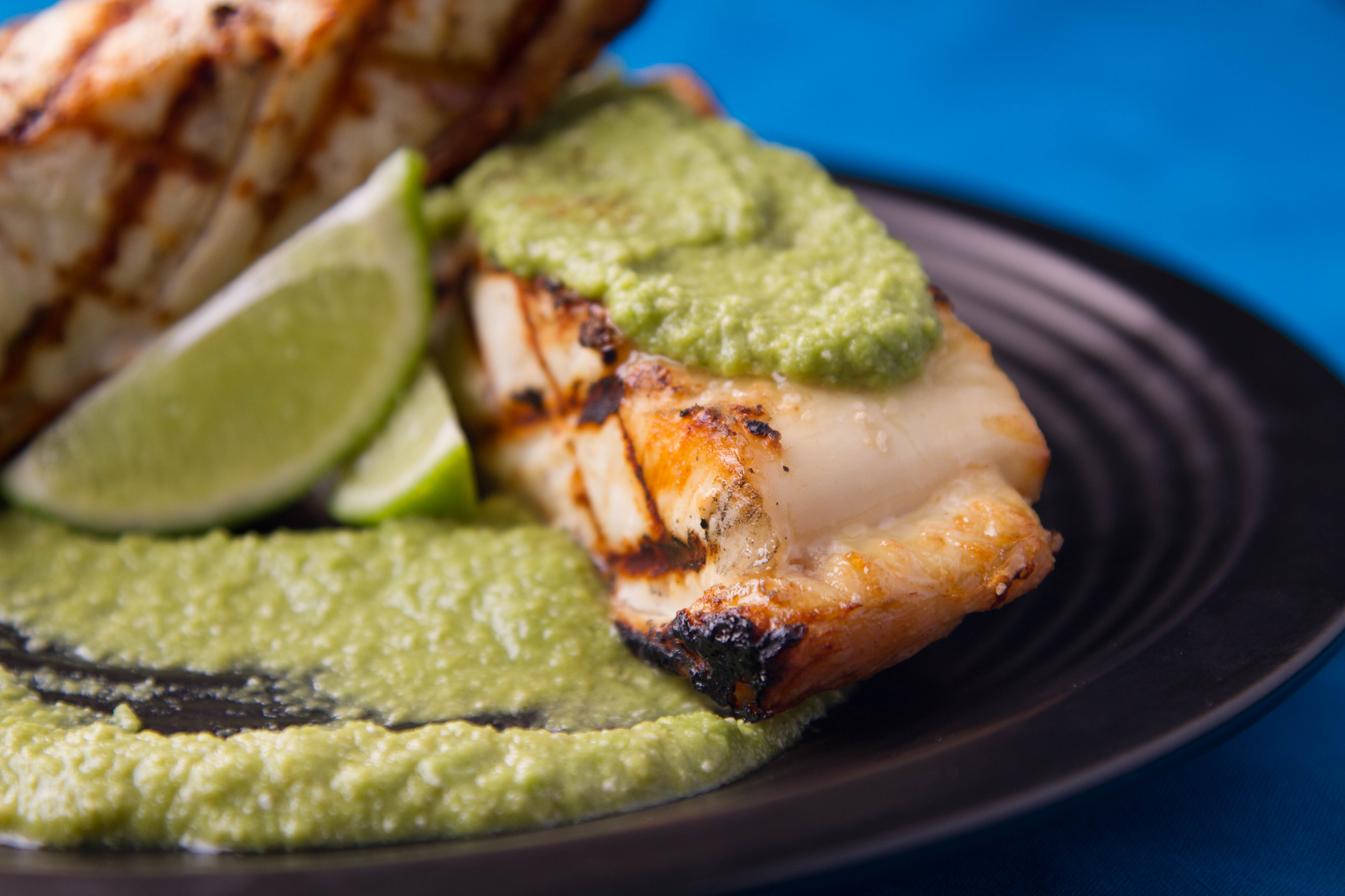 How to grill halibut