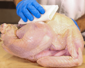 Pat dry the Turkey Breast 