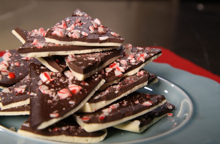 Perfectly tempered peppermint bark