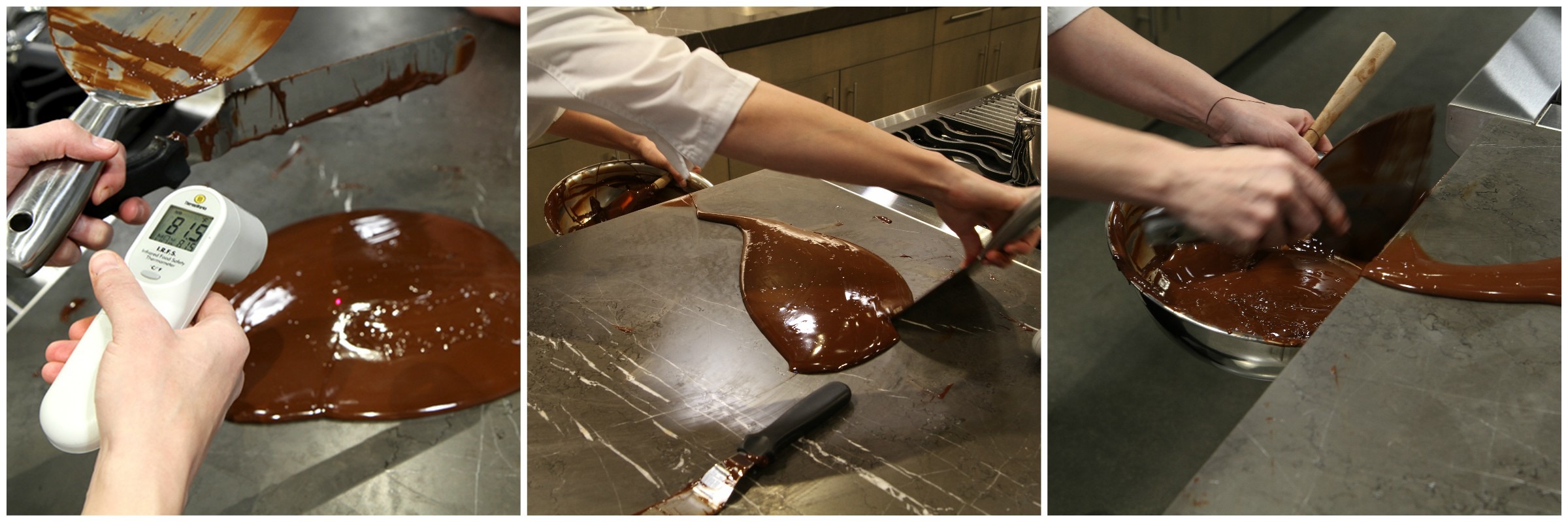 Scraping Chocolate Collage