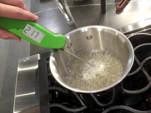 Measure the whole pot with a Thermapen