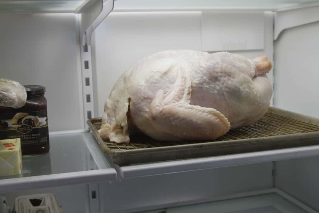 Dry brining a turkey