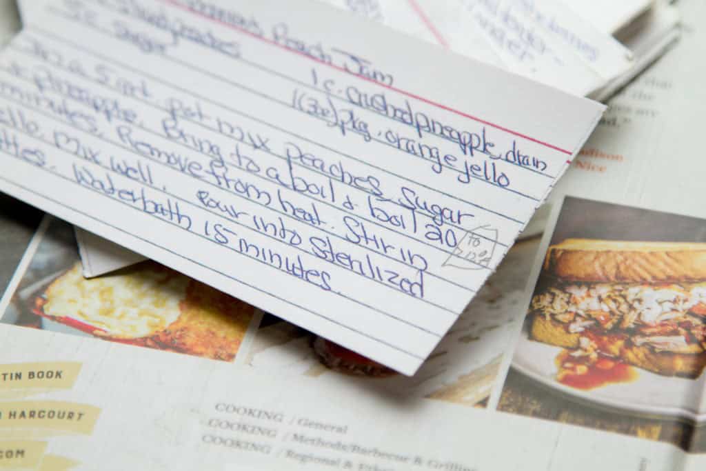 Annotating cookbooks: a lesson from scientists