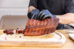 Slicing the ribs apart