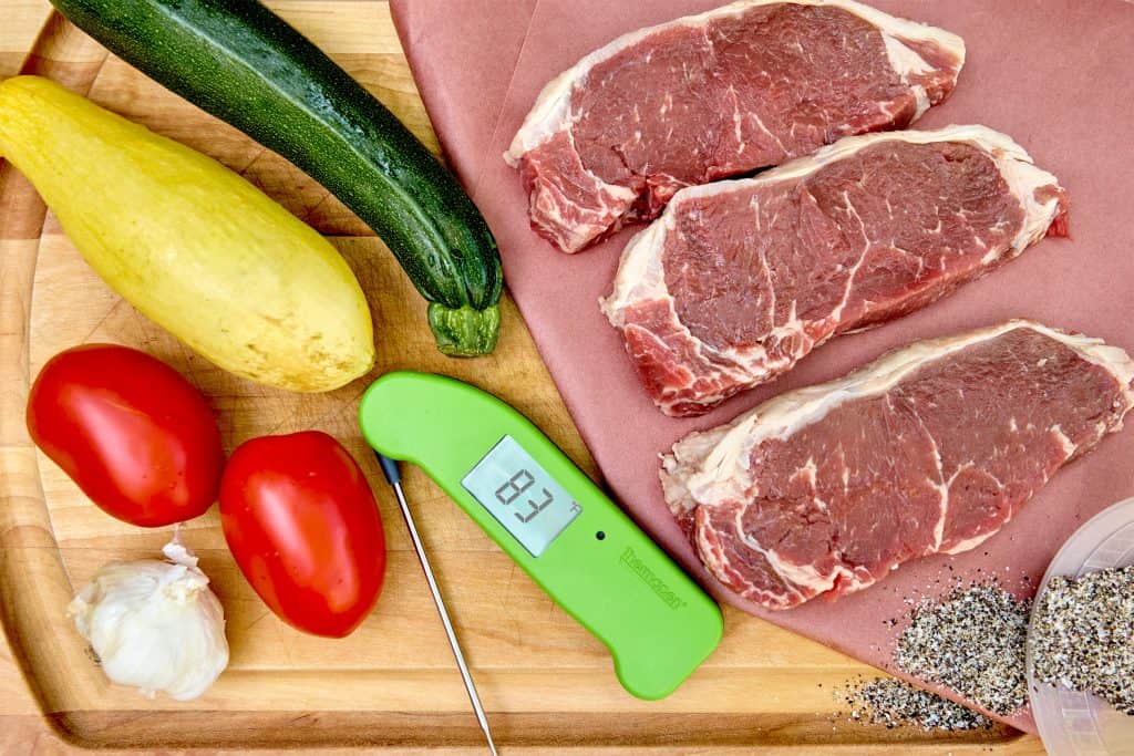 Ingredients for steaks