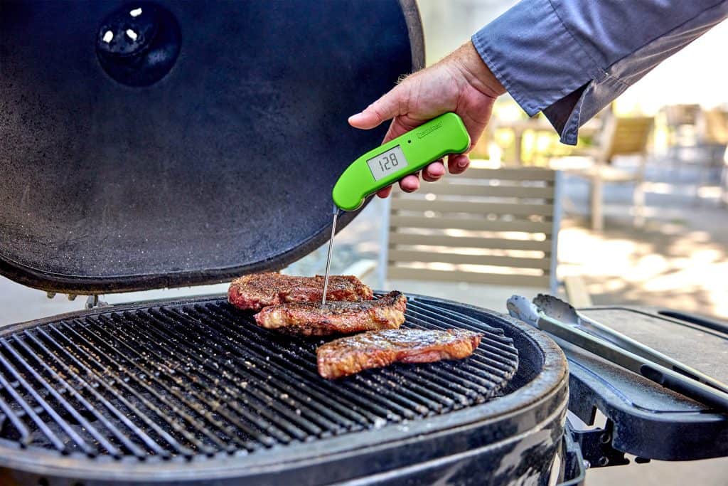 temping the steaks