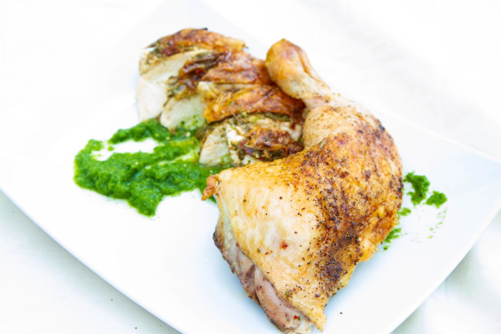 grilled whole chicken