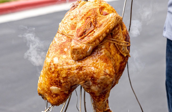 A deep-fried turkey