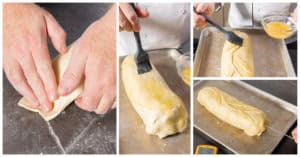 Finishing the Wellington loaf