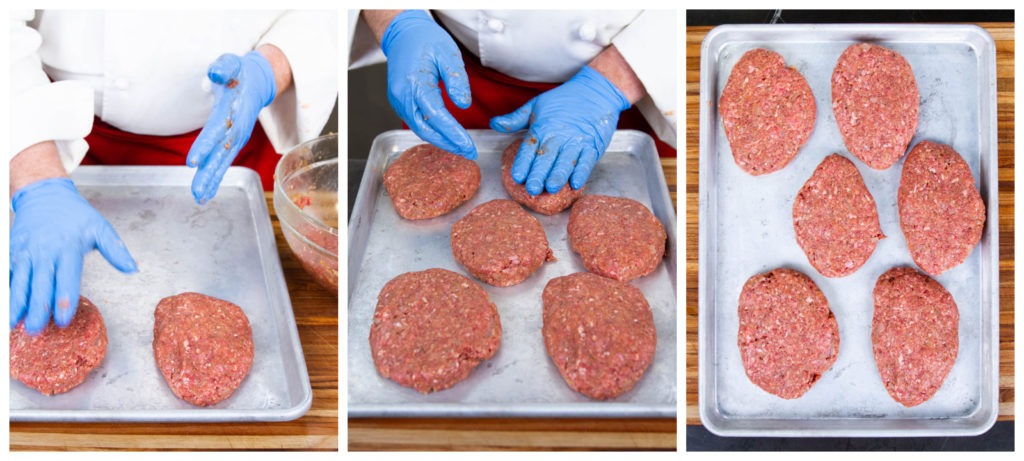 Make six patties out of the mixture, set them aside and keep them cool. 