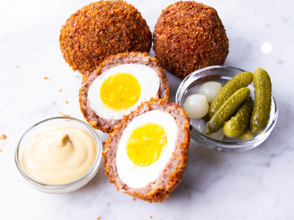 Scotch eggs are easy and delicious.