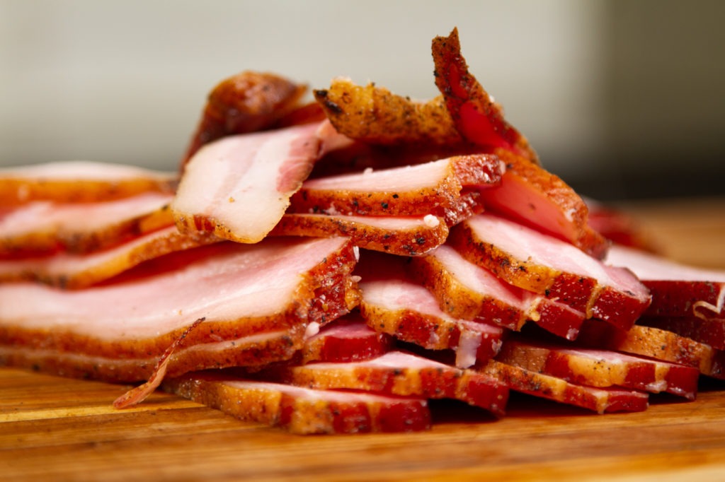 Homecured bacon recipe.