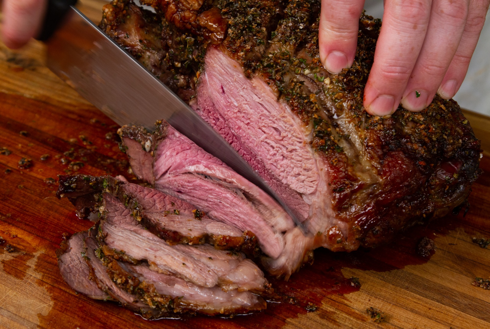 How long to cook a 4 pound leg of lamb Roast Leg Of Lamb With Garlic Herbs And Temps Thermoworks