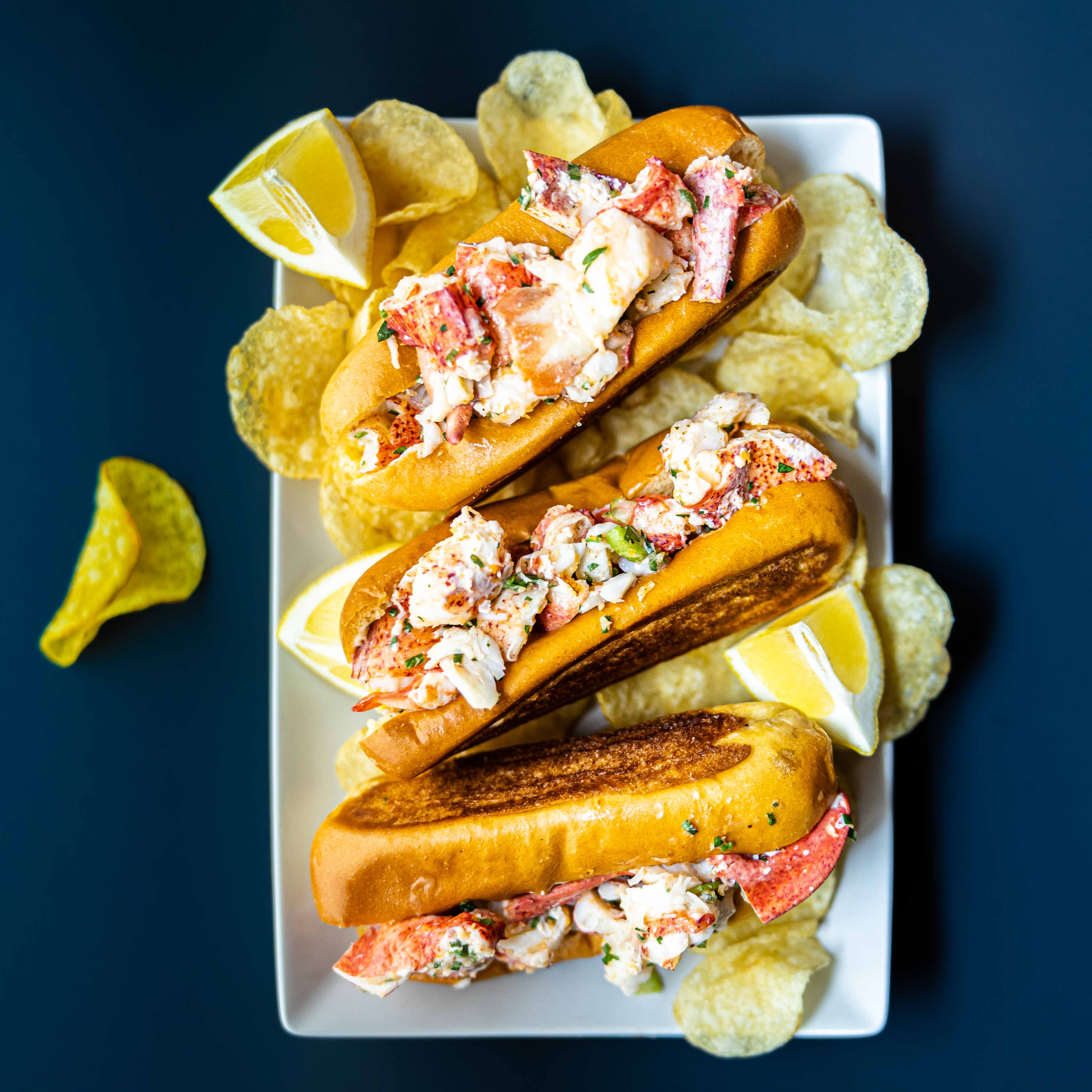 Homemade lobster roll