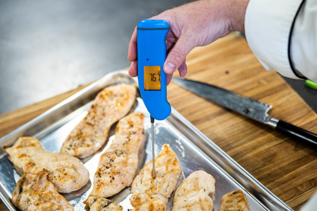 temping grilled chicken breasts