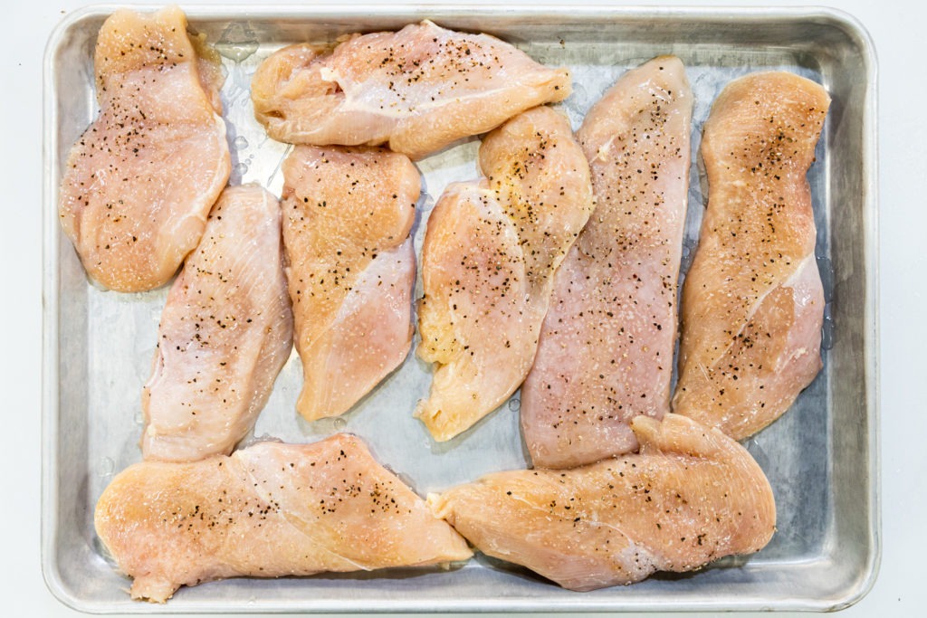 Seasoned chicken breasts