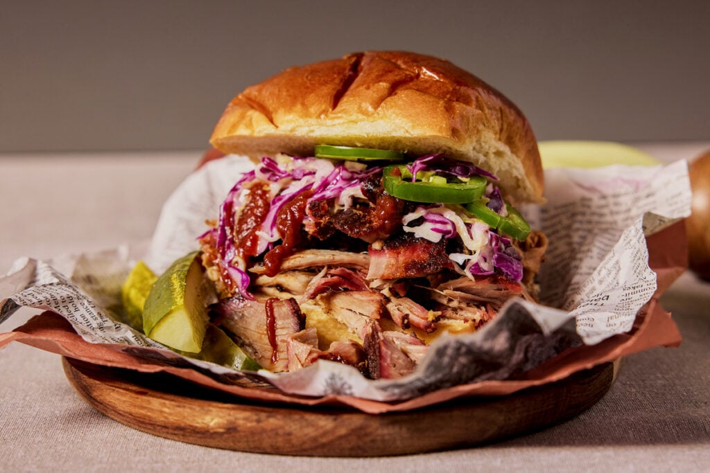 Pulled pork sandwich