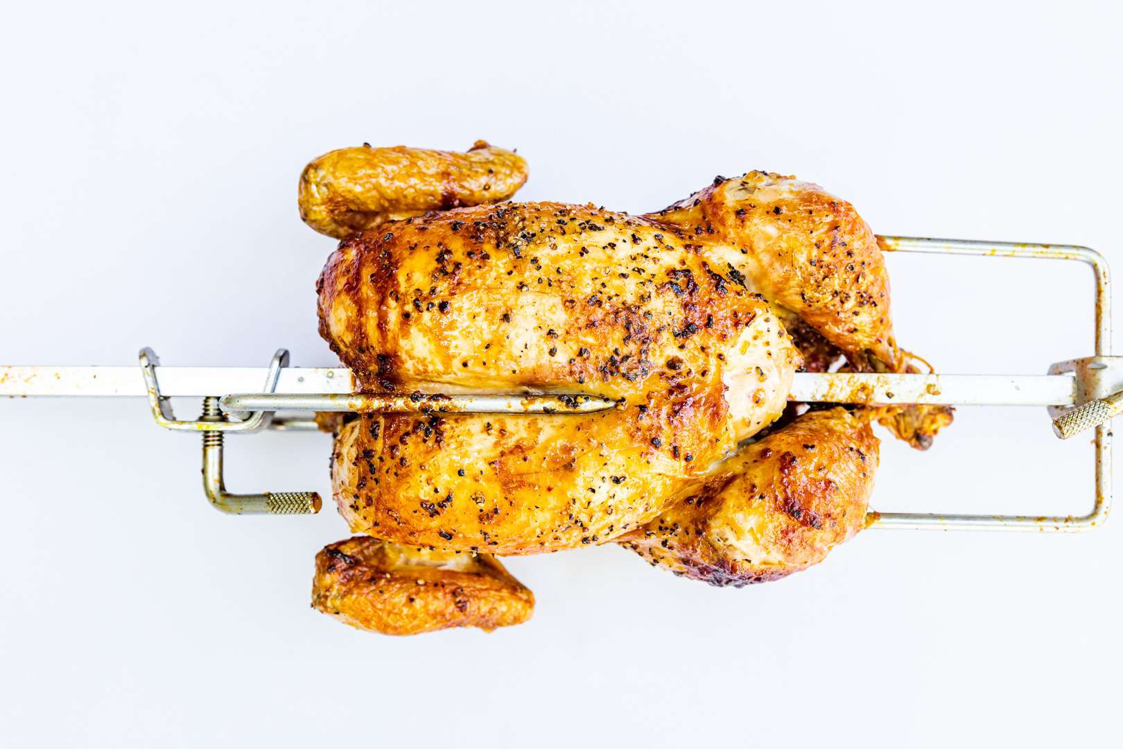 Rotisserie Chicken at Home How To, with Temps