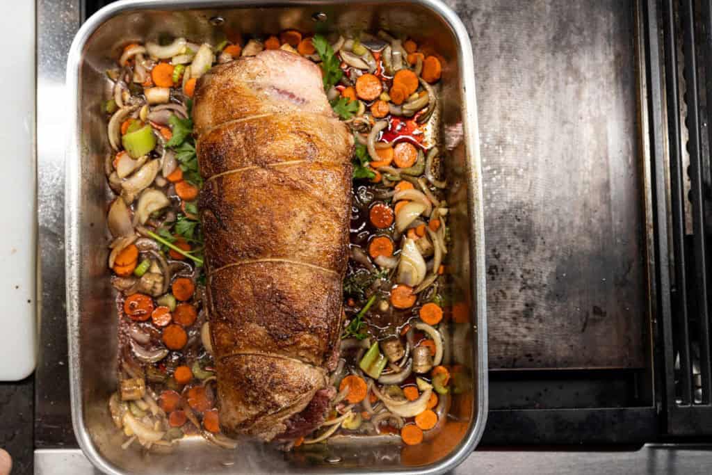 Rolled brisket recipe temping a joint of beef