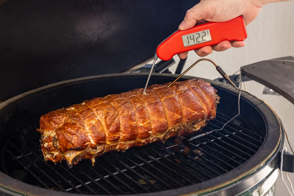 Verifying the meat temp