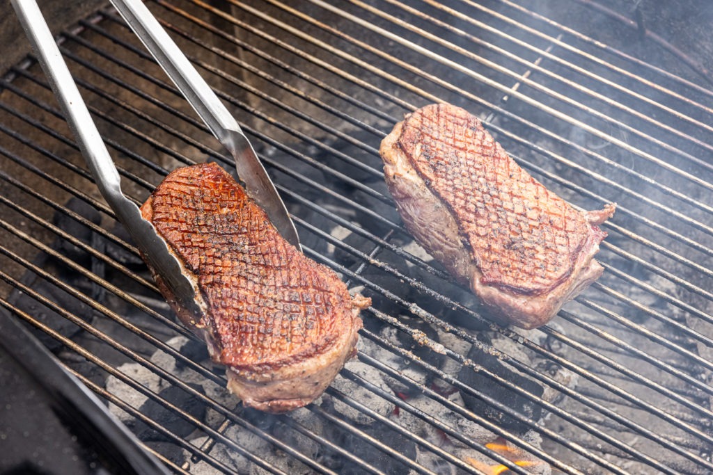 Grilling duck breasts