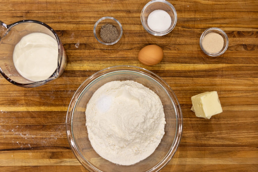 ingredients for kolache dough