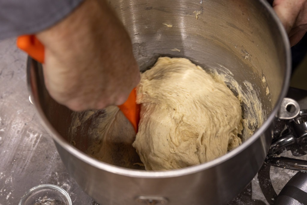 Sticky kolache dough