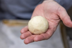 a 3-oz dough ball for kolaches