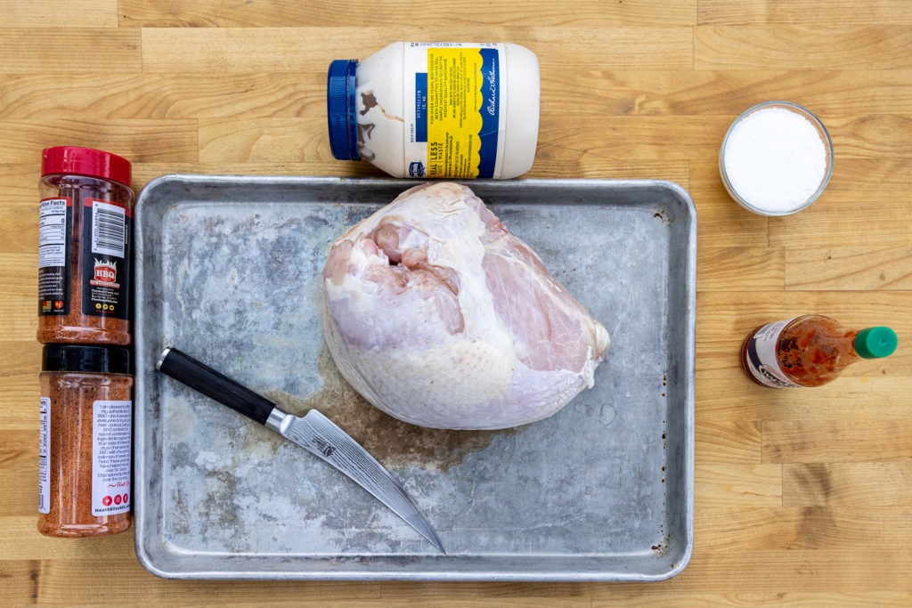 Ingredients for smoked turkey breast