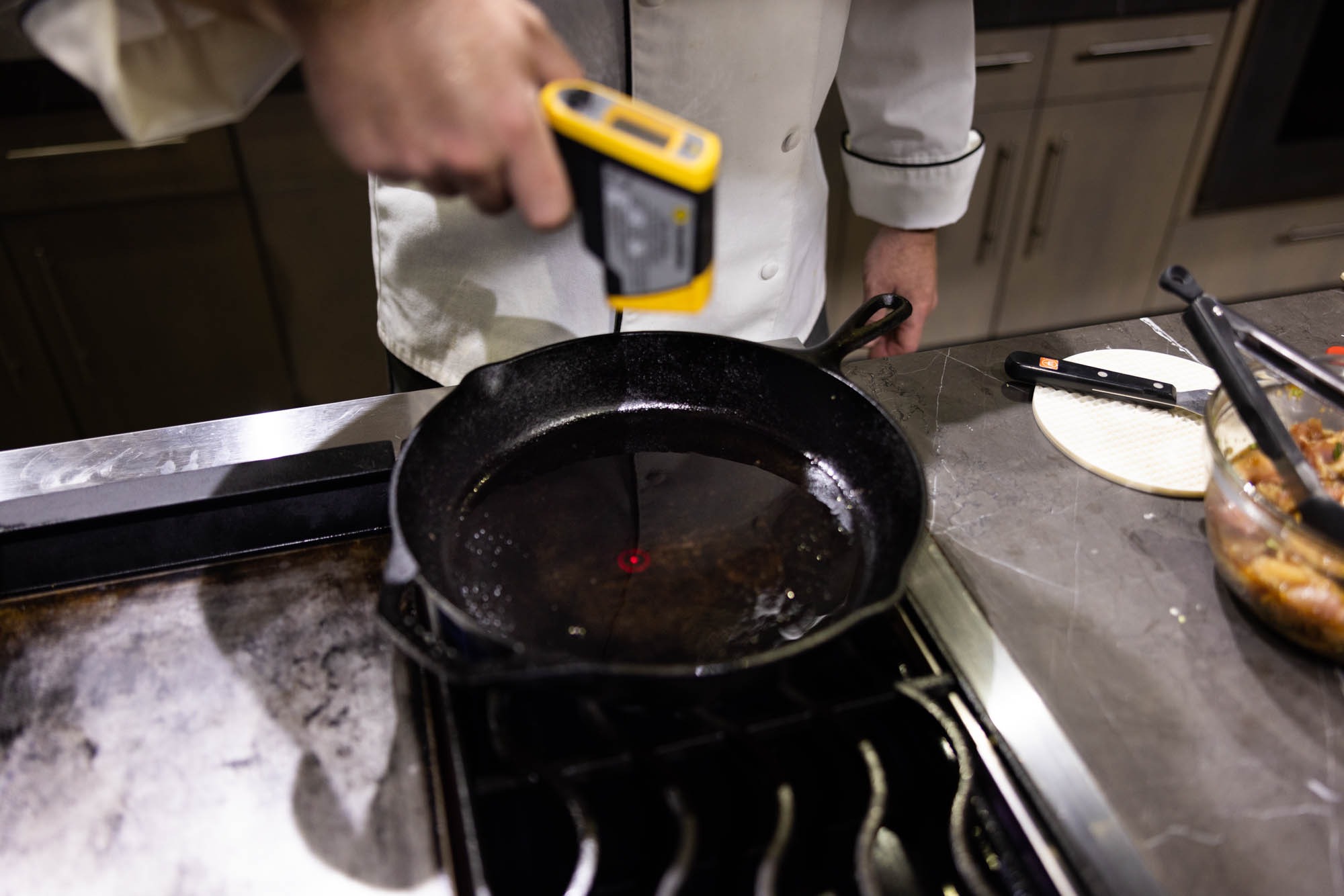 temping the pan