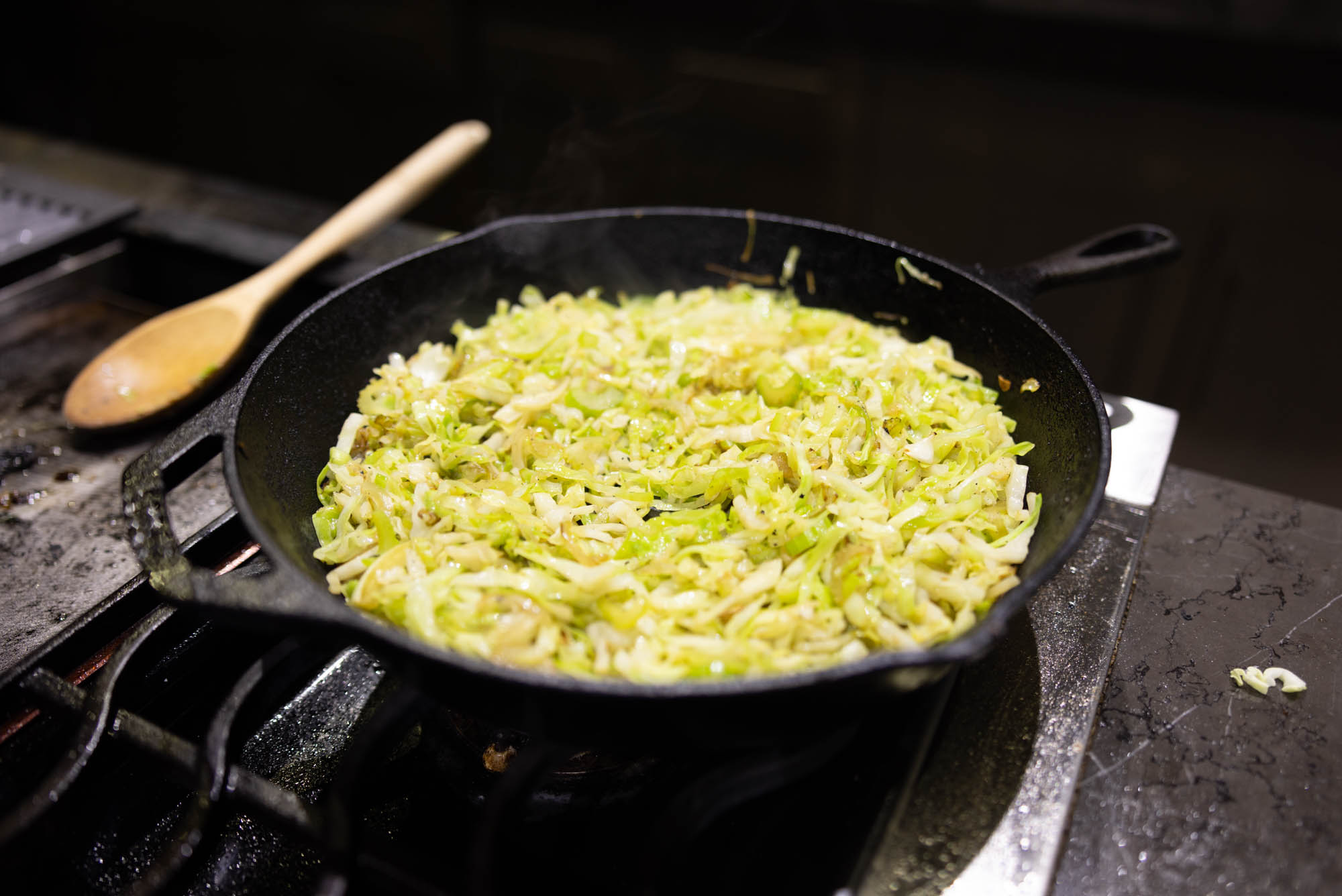 the stir-fried cabbage
