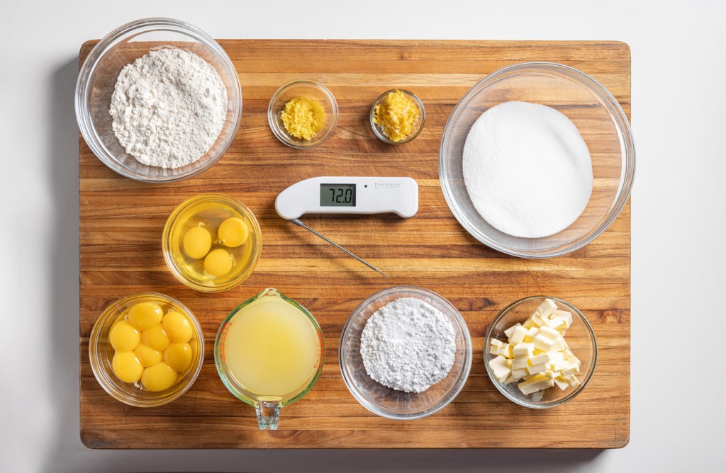 Ingredients for lemon bars