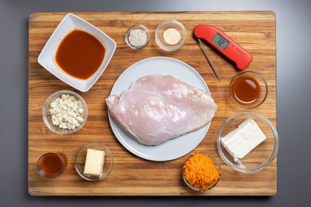 ingredients for buffalo stuffed turkey breast