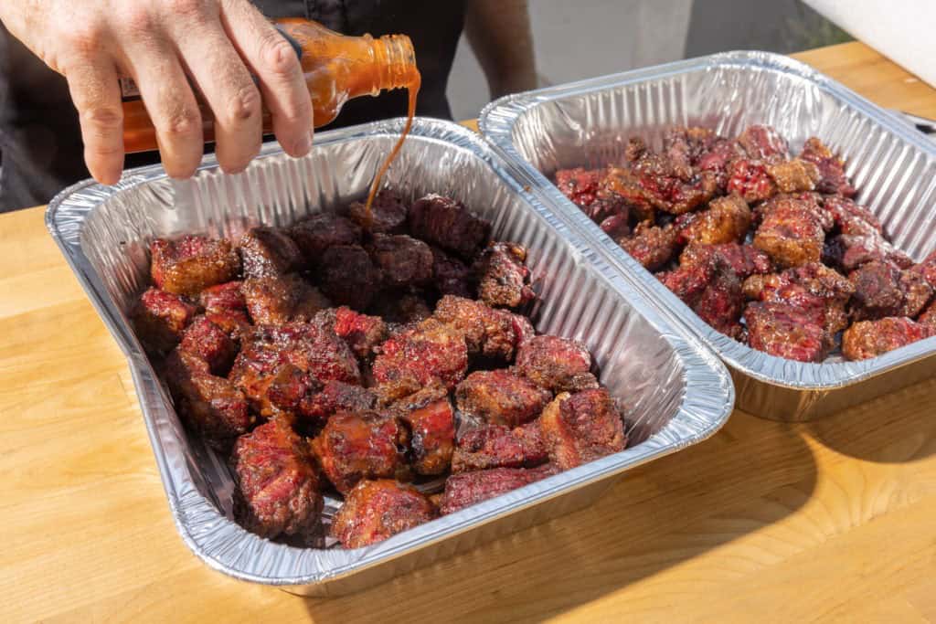 Saucing the burnt ends