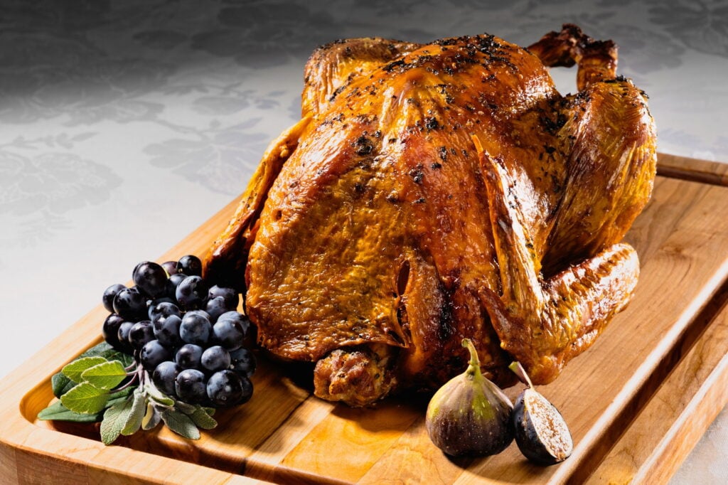 Golden Brown roasted turkey