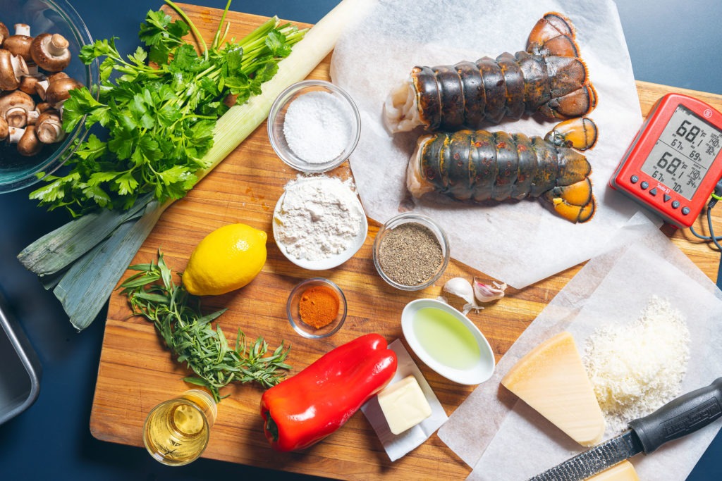 Ingredients for Lobster Thermidor