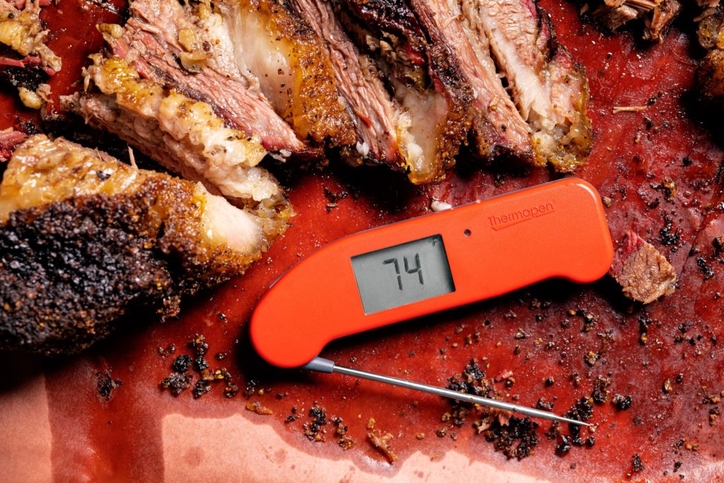 Smoked brisket with Thermapen