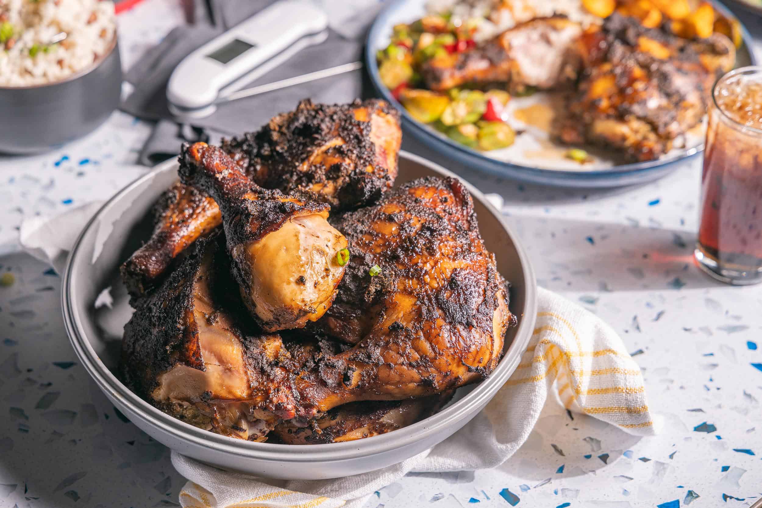 How to Use A Meat Thermometer + Caribbean Chicken