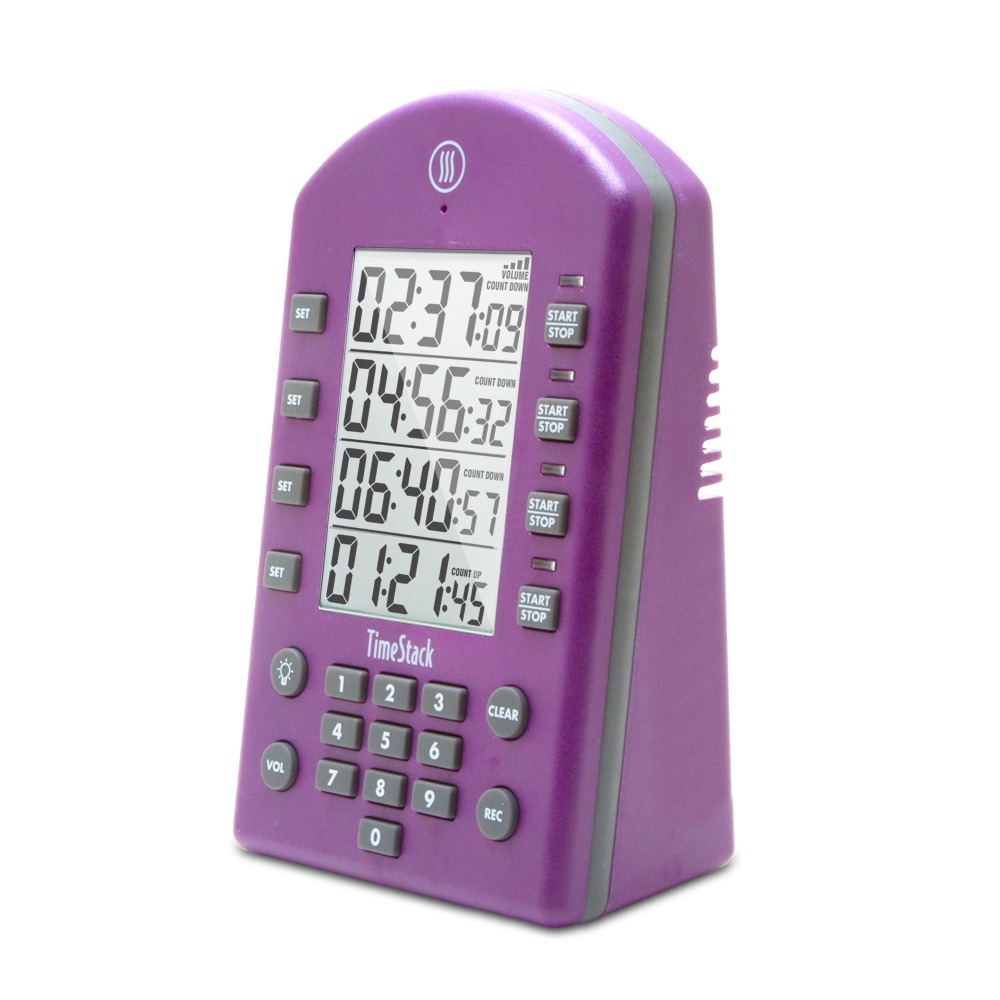 A purple timestack timer
