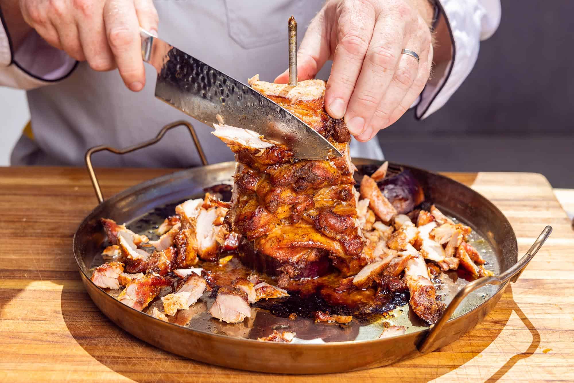 Cooking Shawarma on a Vertical Spit Fun, Delicious, and Temperature