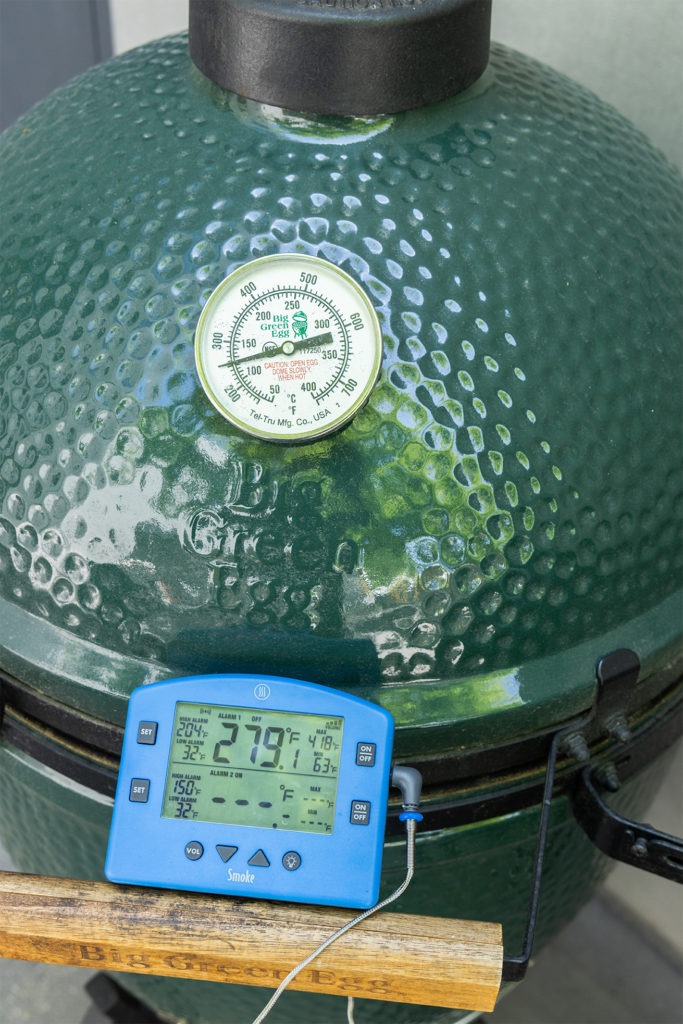 Smoke showing a temp 25°F higher than dome thermometer
