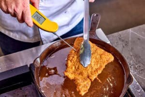 Temping the schnitzel