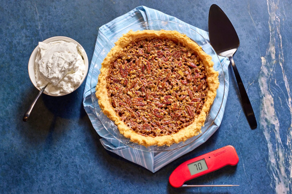 Pecan pie, whipped cream, and a Thermapen ONE