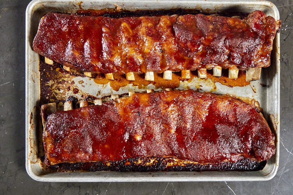 Oven-cooked ribs