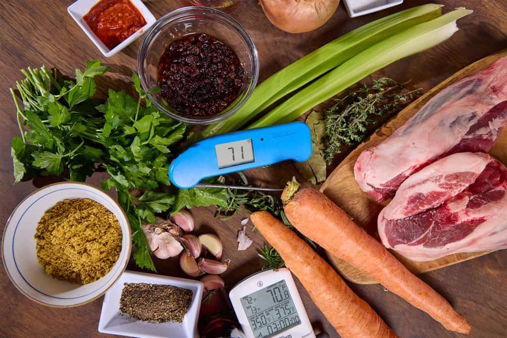 Lamb shank ingredients