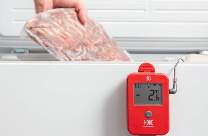 NODE monitoring a freezer