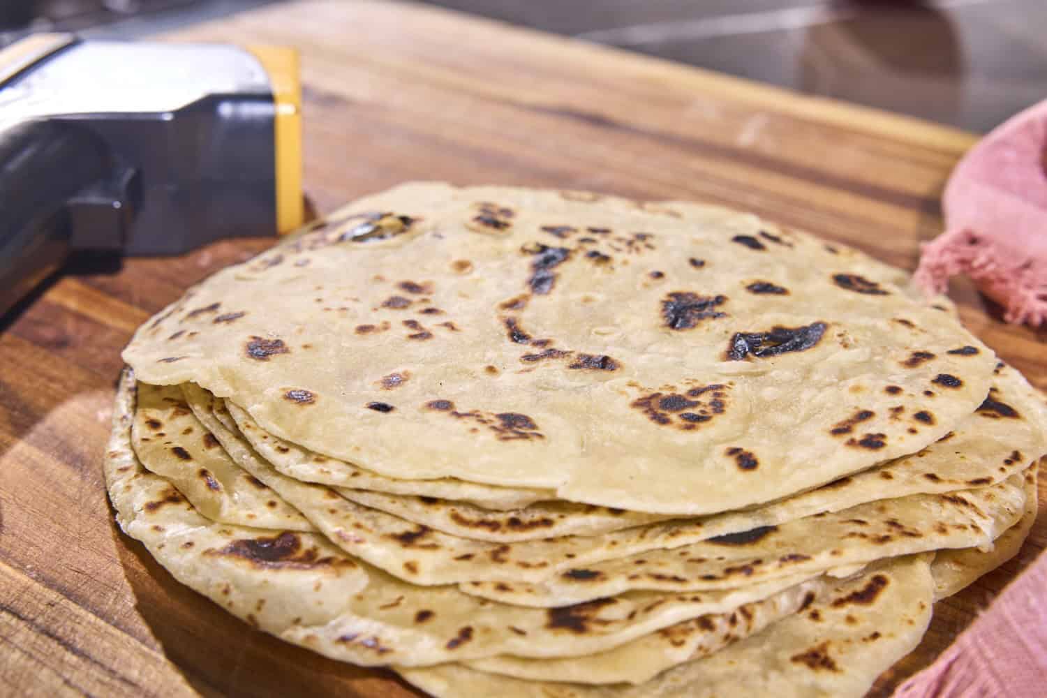 Fresh-made flour tortillas