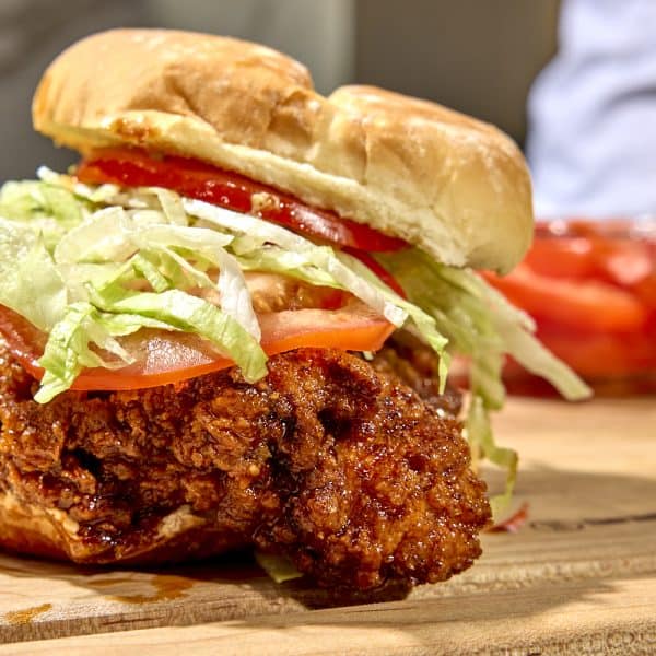 Spicy chicken sandwich