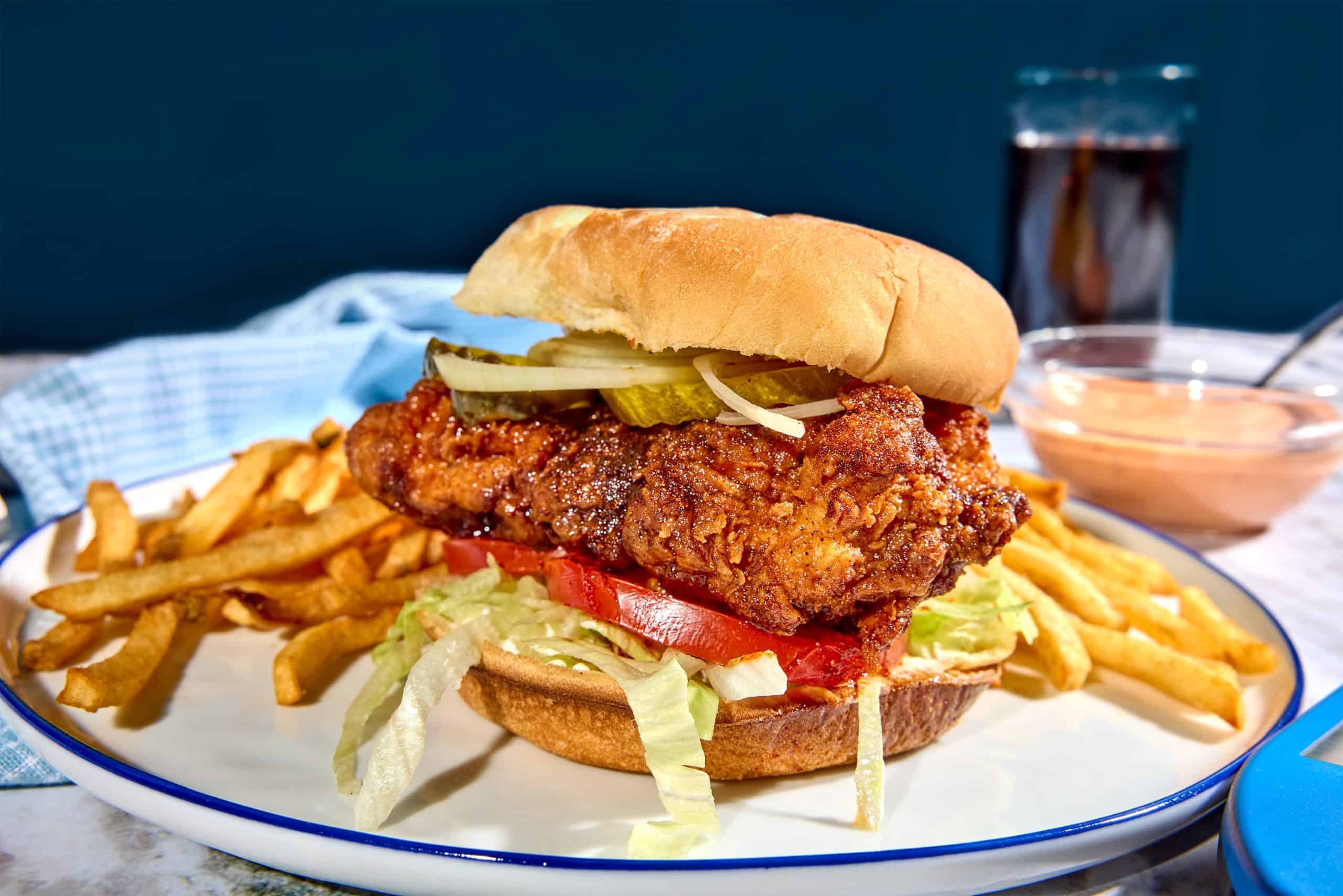 homemade Spicy chicken sandwich