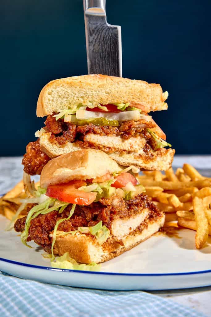 Spicy chicken sandwich